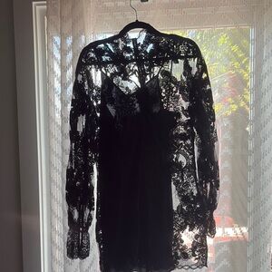 H&M Elegant Black Lace Dress